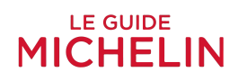 Michelin-Logo in roter Schrift auf weißem Hintergrund